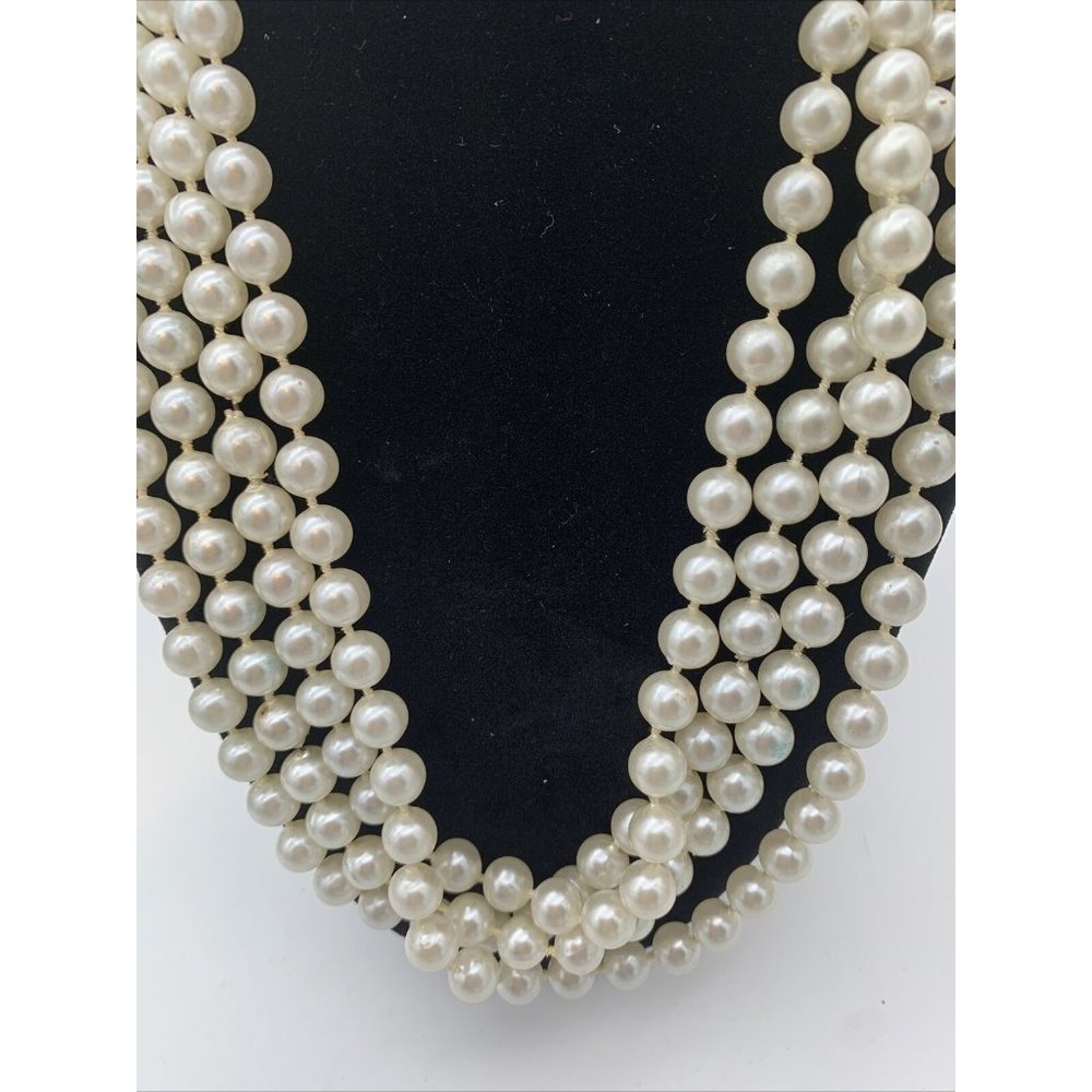 Vintage  Faux Pearls. 43 In Strand